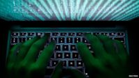 Male hands typing at keyboard