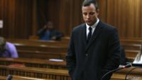 Oscar Pistorius during his murder trial at the Pretoria High Court - 8 July 2014, Pretoria, South Africa.