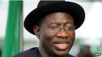 Le président nigérian Goodluck Jonathan