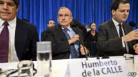 Los negociadores gubernamentales en el proceso de paz de La Habana
