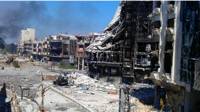 Edificios destruidos en Siria