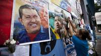 Poster Chavez ở Caracas