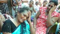 Nagendran Kanthimathy's mother and reltives at the funeral