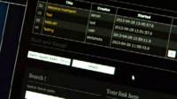 Pantalla de programa para pruebas de intrusión