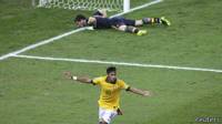 Neymar celebra su segundo gol