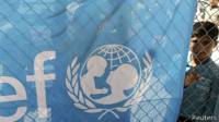 Niño sirio en una escuela de Unicef en un campo de refugiados sirio en Jordania