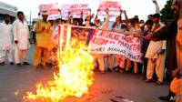 manifestación antidrones en Pakistán