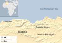 Peta Aljazair