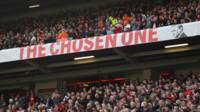 Pancarta en favor de David Moyes