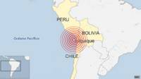 Mapa del sismo