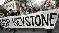 Protesta por el eoducto Keystone XL