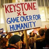 manifestantes contra Keystone XL