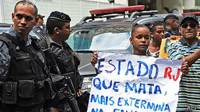 Protesta en Río de Janeiro