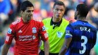 Luis Suárez y Evra