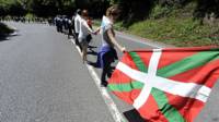 La marcha a su paso por Mondragón