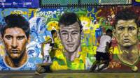 Mural en una favela de Río de Janeiro