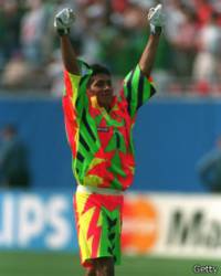 Jorge Campos, en 1995