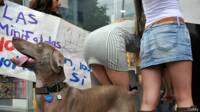 Minifalda protesta Colombia
