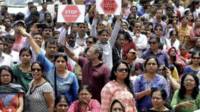 Protesta en India