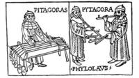Dibujo de Pitágoras
