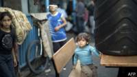 Niños desplazados