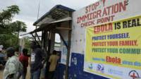 Puesto de control en Liberia