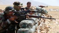 Combatientes Peshmerga kurdos