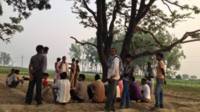 Residentes del distrito de Badaun