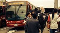 Estación del Transmilenio en Bogotá