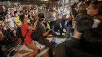 香港旺角再次发生警民冲突