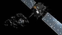 Зонд "Розетта" спускает аппарат "Филы" на поверхность кометы