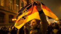 Protesto anti-islã em Dresden (Getty)