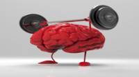 Un cerebro levantando pesas