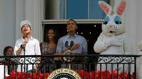 Obama dan kelinci Paskah