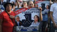 Protestas por escándalo de corrupción en Guatemala