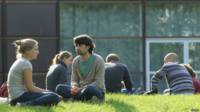 Estudiantes en Berlín, Alemania.