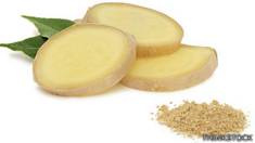 Jengibre en tajadas y polvo