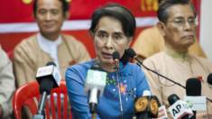Bà San Suu Kyi, lãnh tụ phe đối lập tại Miến Điện 