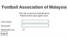 Trang web của Liên đoàn Bóng đá Malaysia
