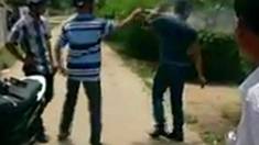 Cảnh công an xịt hơi cay