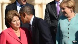 Dilma, Obama e Merkel