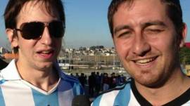 Hinchas argentinos