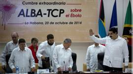 Los presidentes del ALBA en la cumbre extraordinaria sobre el ébola