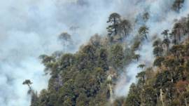 Incendio en Chile