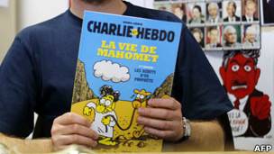 Intagondwa z'abayisilamu zigeze kwibasira Charlie Hebdo.