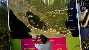 Las posibles rutas del Canal de Nicaragua