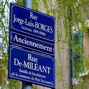Calle nombrada en honor a Borges en Suiza
