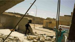 Clínica destruida en Ajdabiya, este de Libia (Crédito: André Liohn/CICR)