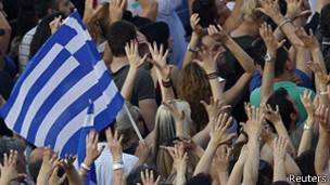 Protesta en grecia