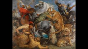 La cacería del tigre, el leopardo y el león. 1616. Musee des Beaux Arts de Bélgica